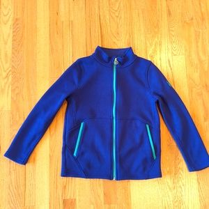 Spyder girls large knit zip up top size large (14/16)